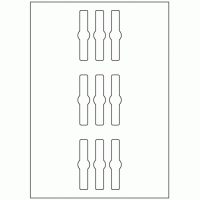 964 - Jar Seal Label Size 76mm x 18mm - 9 labels per sheet