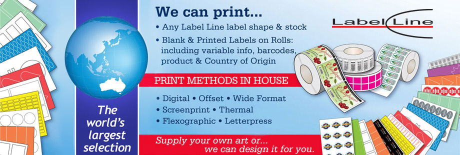 We can print on any of our labels! Ask us for a free quote