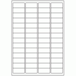 345 - Label Size 48mm x 20mm - 56 labels per sheet