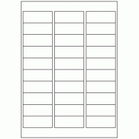 348 - Label Size 64mm x 25.4mm - 30 labels per sheet