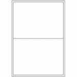 359 - Label Size 199.6mm x 143.5mm - 2 labels per sheet