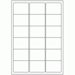 362 - Label Size 63.5mm x 46.6mm - 18 labels per sheet